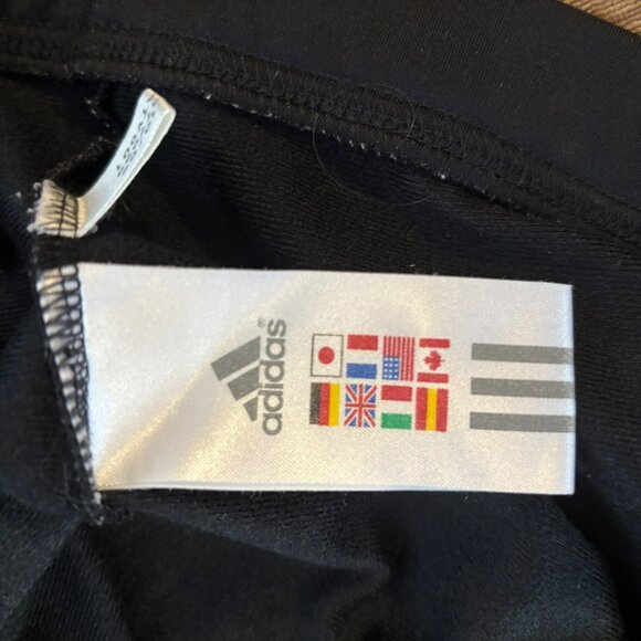 Adidas Black Full-Zip Track Jacket W/White Stripes Men's Size M - Picture 8 of 9